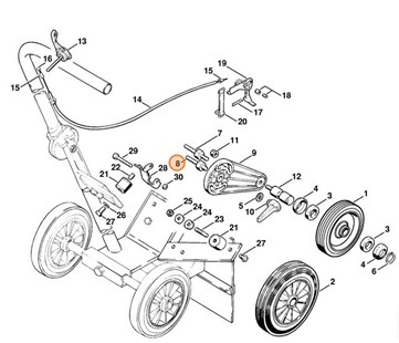 Śruba dwustronna, Stihl 42017118501