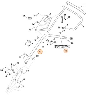 Dolna część uchwytu kierującego, Stihl 63647802895