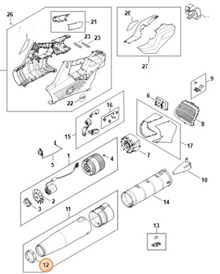 Pierścień metalowy, Stihl BA017681100