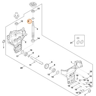 Pierścień uszczelniający WAS25x32x7, Stihl 96400032815