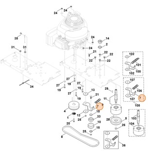Płytka wspornika, Stihl 60127041301