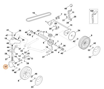 Widełki koła, Stihl 63617802101
