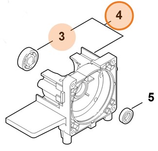 Połówka skrzyni korbowej, Stihl 41280202900