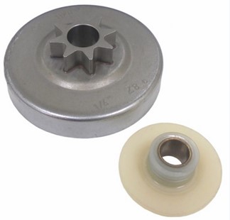 Zestaw koła napędu łańcucha/ślimaka 1/4" 8Z