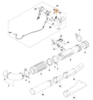 Dźwignia przełącznika, Stihl BA034302100
