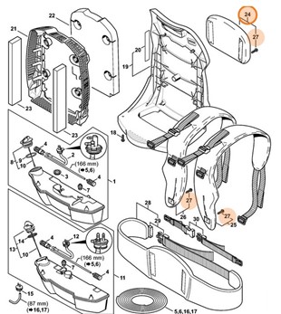 Wykładzina barkowa, Stihl 42827908001