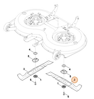 Nóż lewy, Stihl 61707020140
