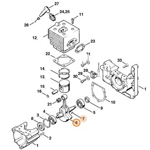 Wał korbowy, Stihl 42030300400