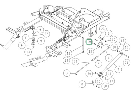Sworzeń z łbem płaskim 6x20, Orec 89-2181-060202