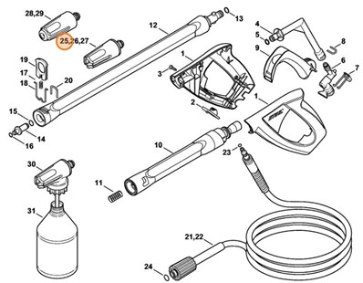 Dysza niebieska, Stihl 49005006324