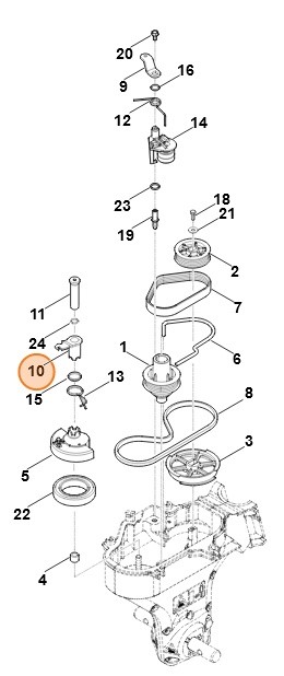 Dźwignia naprężająca, Stihl 62417117411