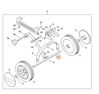 Oś, Stihl 46017040900
