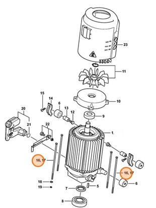 Śruba z łbem sześciokątnym M, Stihl 47886082100