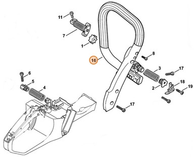 Uchwyt rurowy, Stihl 11407911703