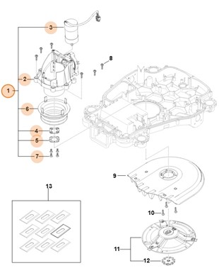 Regulacja wysokości cięcia, Stihl IA017805600