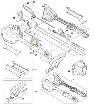 Blokada dźwigni przełącznika, Stihl 45224356300