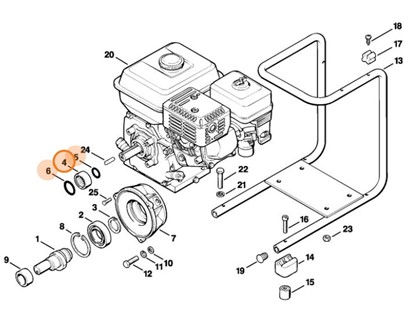 Pierścień uszczelniający, Stihl 47187092000