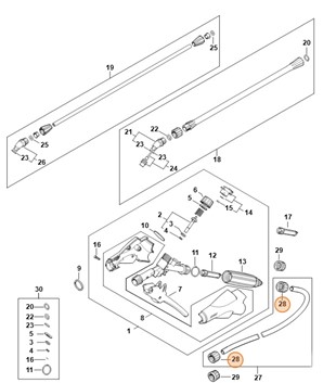 Nakrętka kołpakowa, Stihl 42557083105