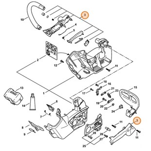 Zestaw elementów obsługowych, Stihl 12520073800