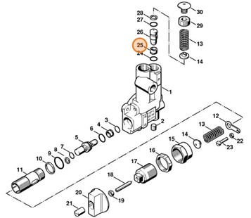 Pierścień gniazda zaworowego, Stihl 47245121505