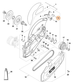 Przycisk, Stihl 48646910500
