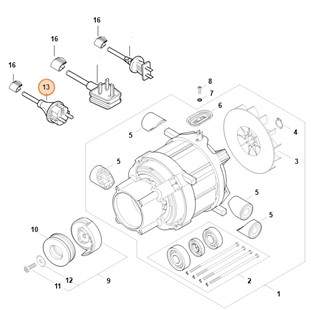 Przewód przyłącza zasilania EU, Stihl 49504402001