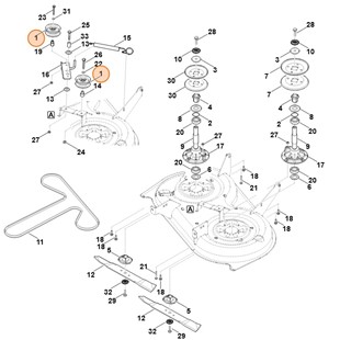 Krążek prowadzący, Stihl 61657601200
