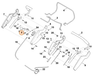 Dźwignia regulacyjna, Stihl 63751822900