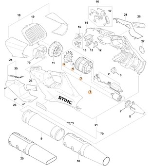 Silnik elektryczny V/ Hz, Stihl BA026000201