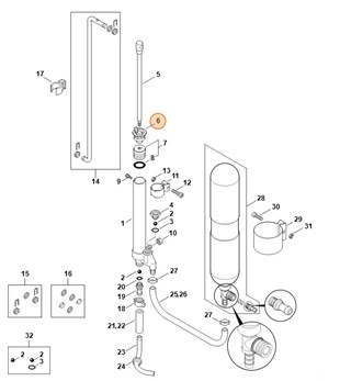 Pokrywa pompy, Stihl 42477052001