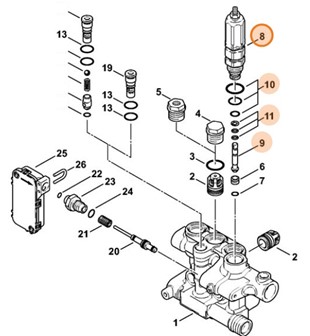 Tłok sterujący, Stihl 47575100300