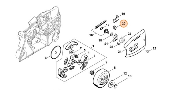 Element dociskowy, Stihl 11246641400