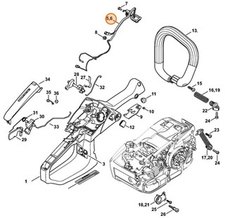 Wiązka kabli, Stihl 11454403003