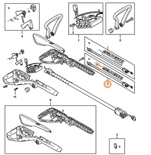 Wysięgnik Ø 24 mm, Stihl 45127107101