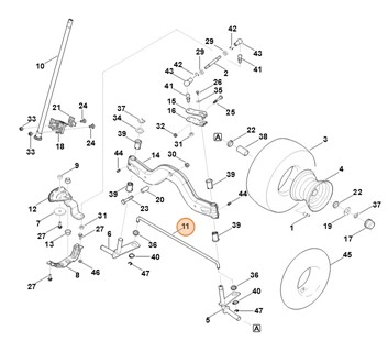 Drążek poprzeczny, Stihl 61407635701