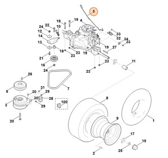 Dźwignia, Stihl 61406473501