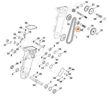 Zębnik łańcucha, Stihl 62506422900