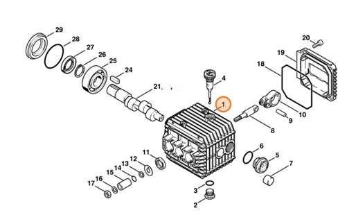 Okrągły pierścień uszczelniający 14x2,5, Stihl 96459457562