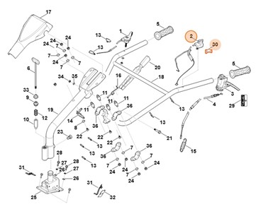 Wyłącznik zatrzymujący, Stihl 62504300201