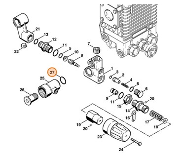 Okrągły pierścień uszczelniający 17x2, Stihl 96459457589
