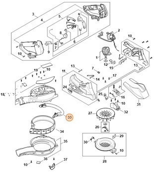 Uchwyt rurowy, Stihl SA027911700