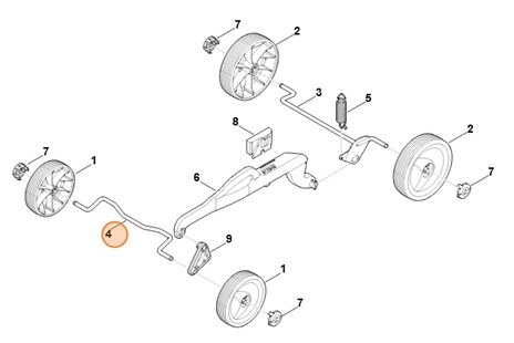 Oś, Stihl 63207030900