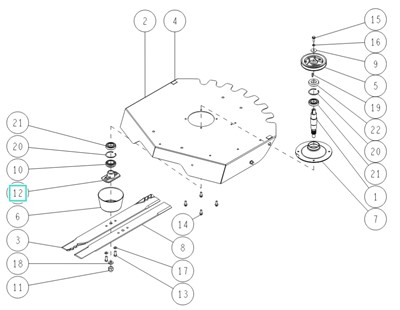 Wspornik ostrza, Orec  84-1763-833-0H