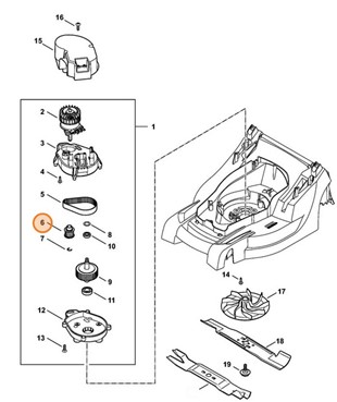 Koło paska zębatego, Stihl 63207607500