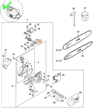 Pierścień, Stihl 41386428201