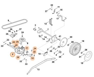 Przekładnia hydrauliczna, Stihl 63746400100