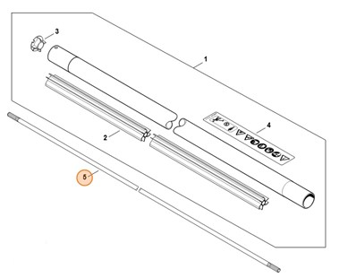 Wałek napędowy, Stihl 41487113202