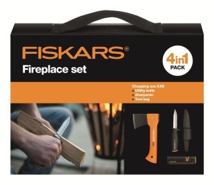 Zestaw kominkowy siekiera X5, nóż K40, ostrzałka Xsharp Fiskars 1025441