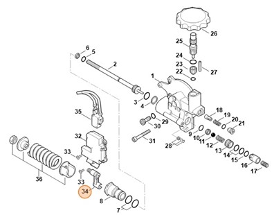 Dźwignia, Stihl 47805103900