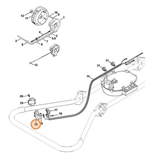 Obudowa przełącznika, Stihl 43084321000